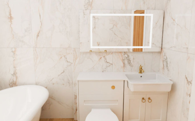A Chic Contemporary Bathroom Design