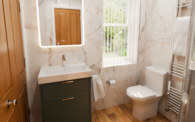Elegant Bathroom Design Featuring Modern Fixtures